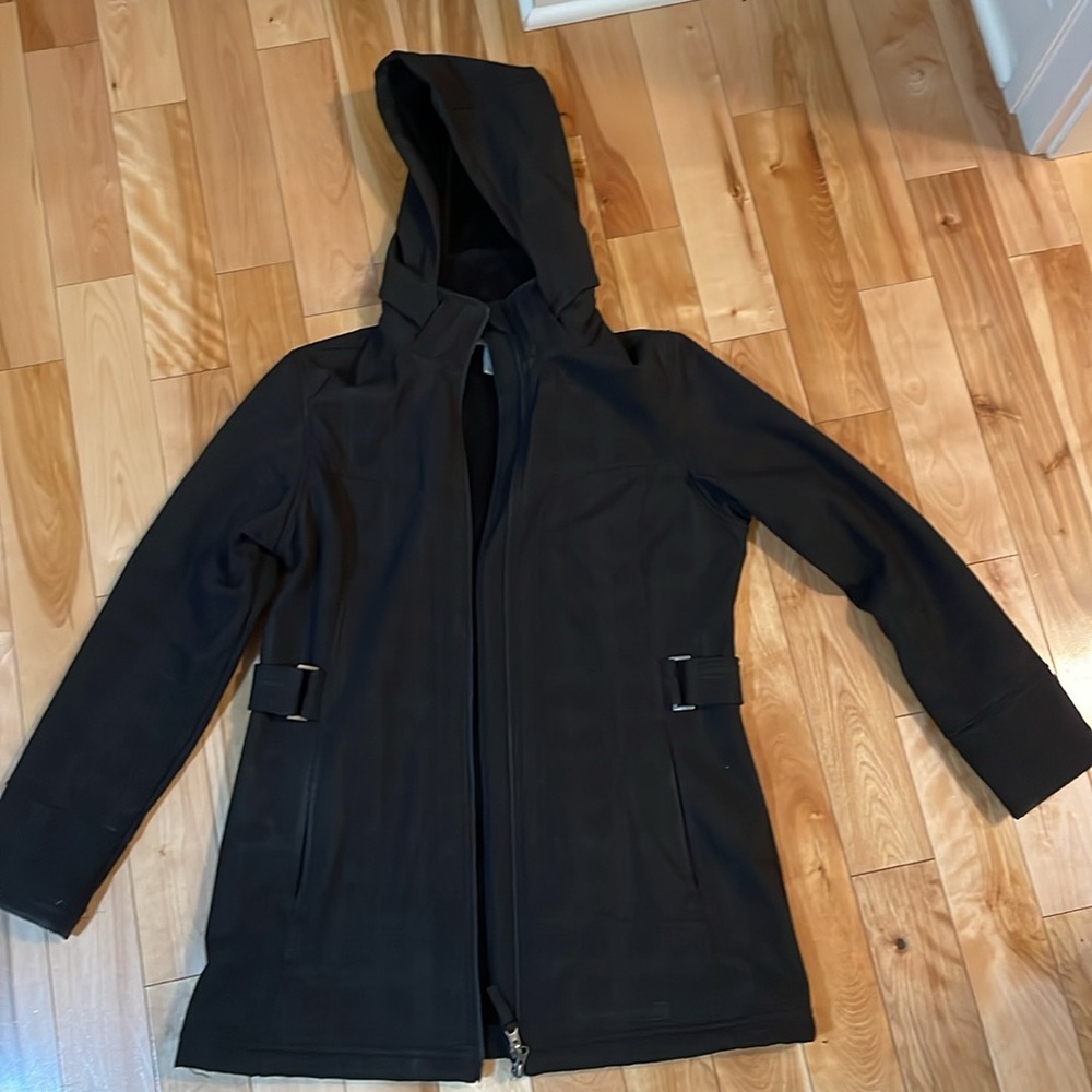 Warm fleece lined water resistant coat